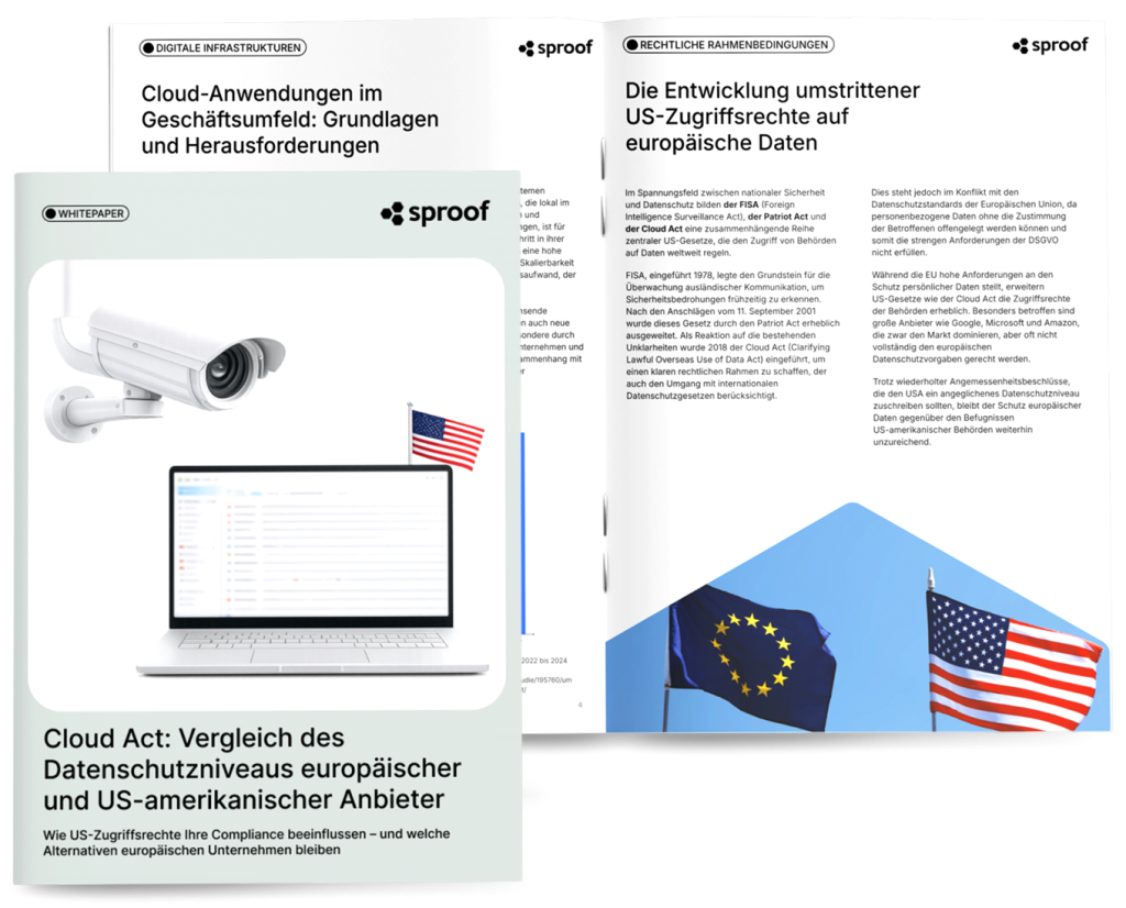 Whitepaper: Cloud-Act: Vergleich des Datenschutzniveaus europäischer und US-amerikanischer Anbieter