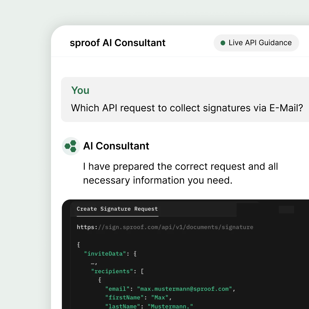 AI sproof API Consultant